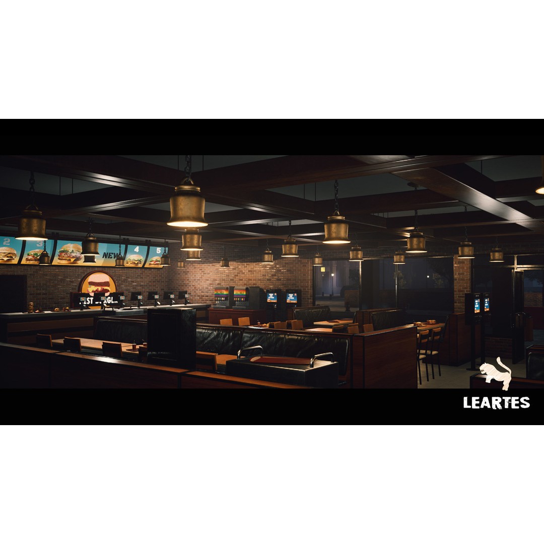 Modern City Downtown 3D Model – Low Poly Game Asset, FBX, PBR - View 31