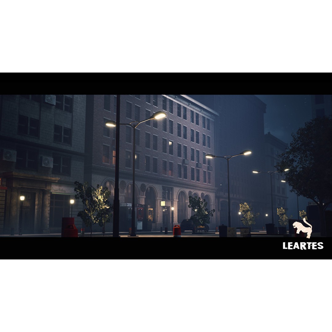 Modern City Downtown 3D Model – Low Poly Game Asset, FBX, PBR - View 34