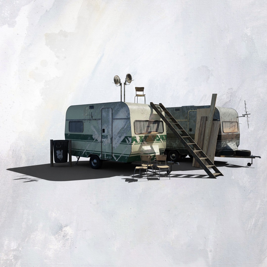 Favela Inspired Building 3D Model – Post Apocalyptic Kit for Blender - View 9