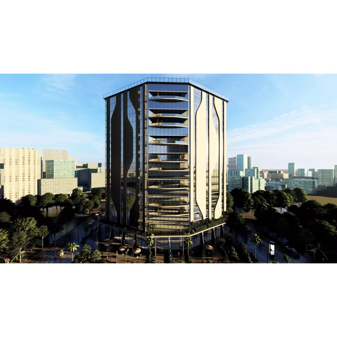 Spectre Tower 3D Model – Modern Architectural Design, FBX, Lumion