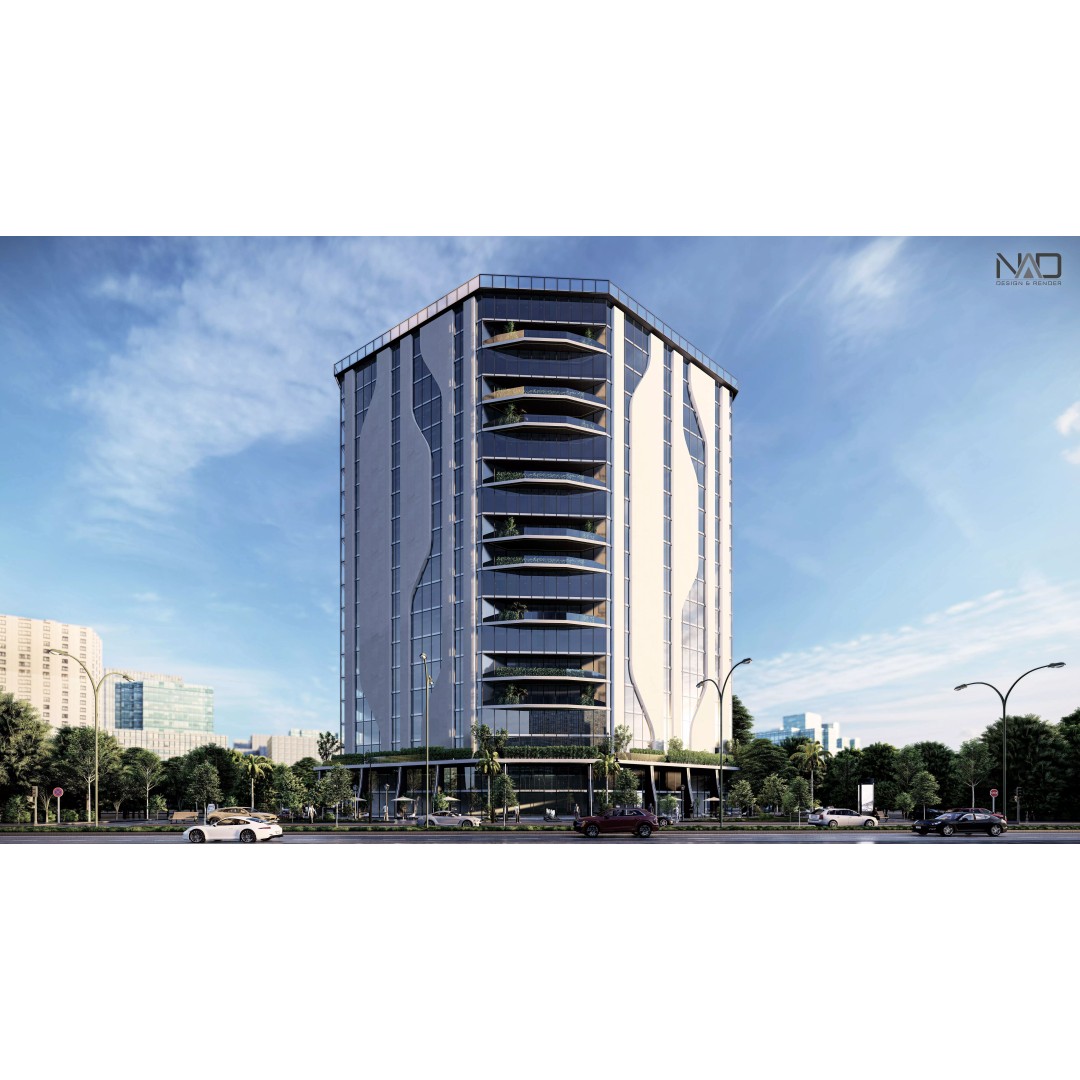 Spectre Tower 3D Model – Modern Architectural Design, FBX, Lumion - View 2