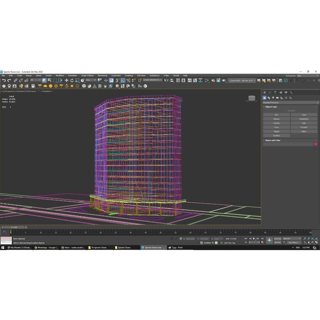 Spectre Tower 3D Model – Modern Architectural Design, FBX, Lumion - View 9