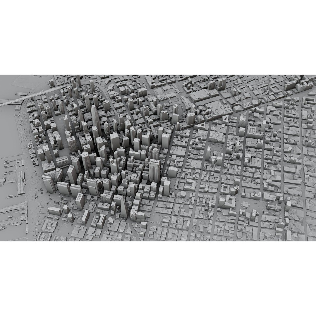 San Francisco City 3D Model – Photogrammetry Cityscape, FBX, OBJ - View 12