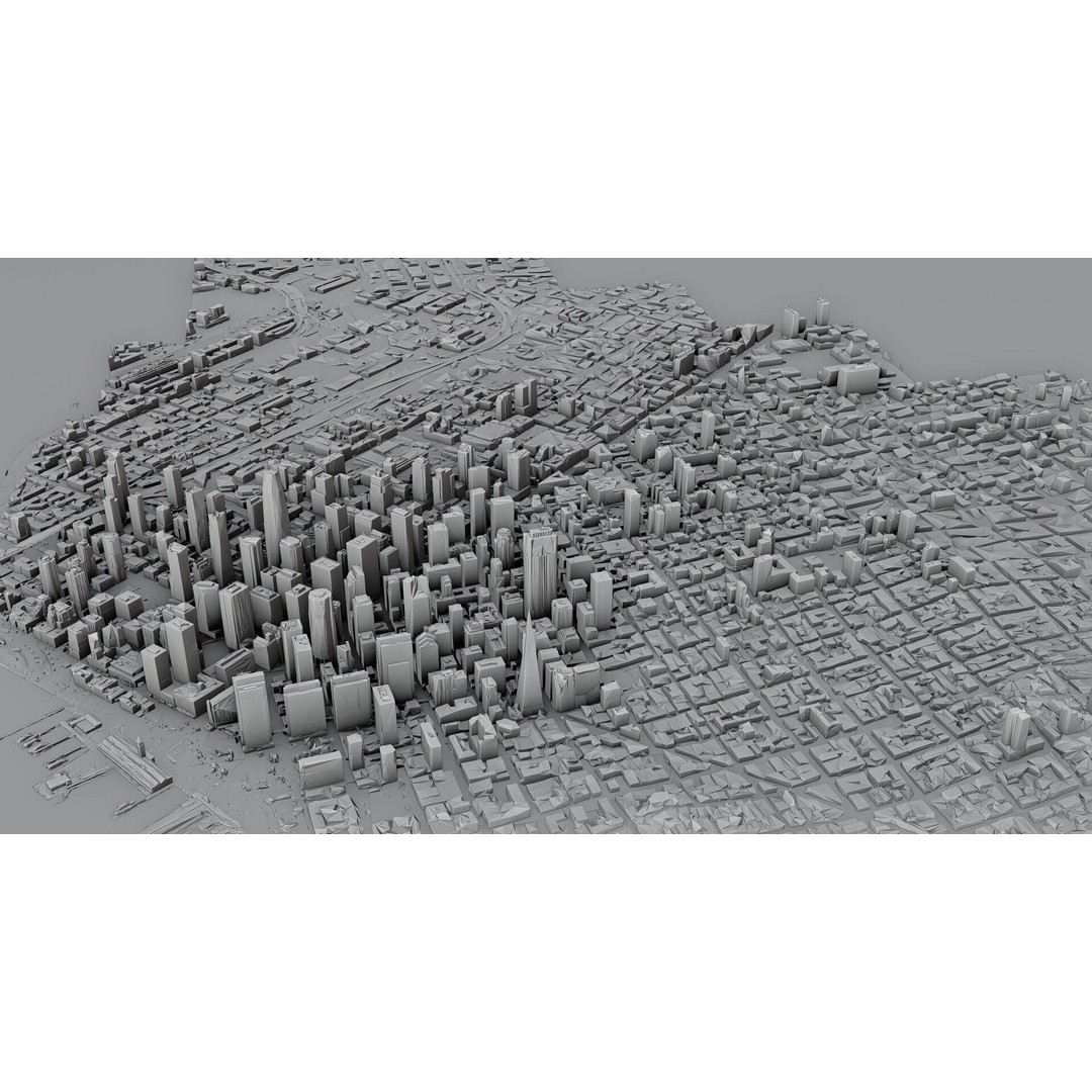 San Francisco City 3D Model – Photogrammetry Cityscape, FBX, OBJ - View 14