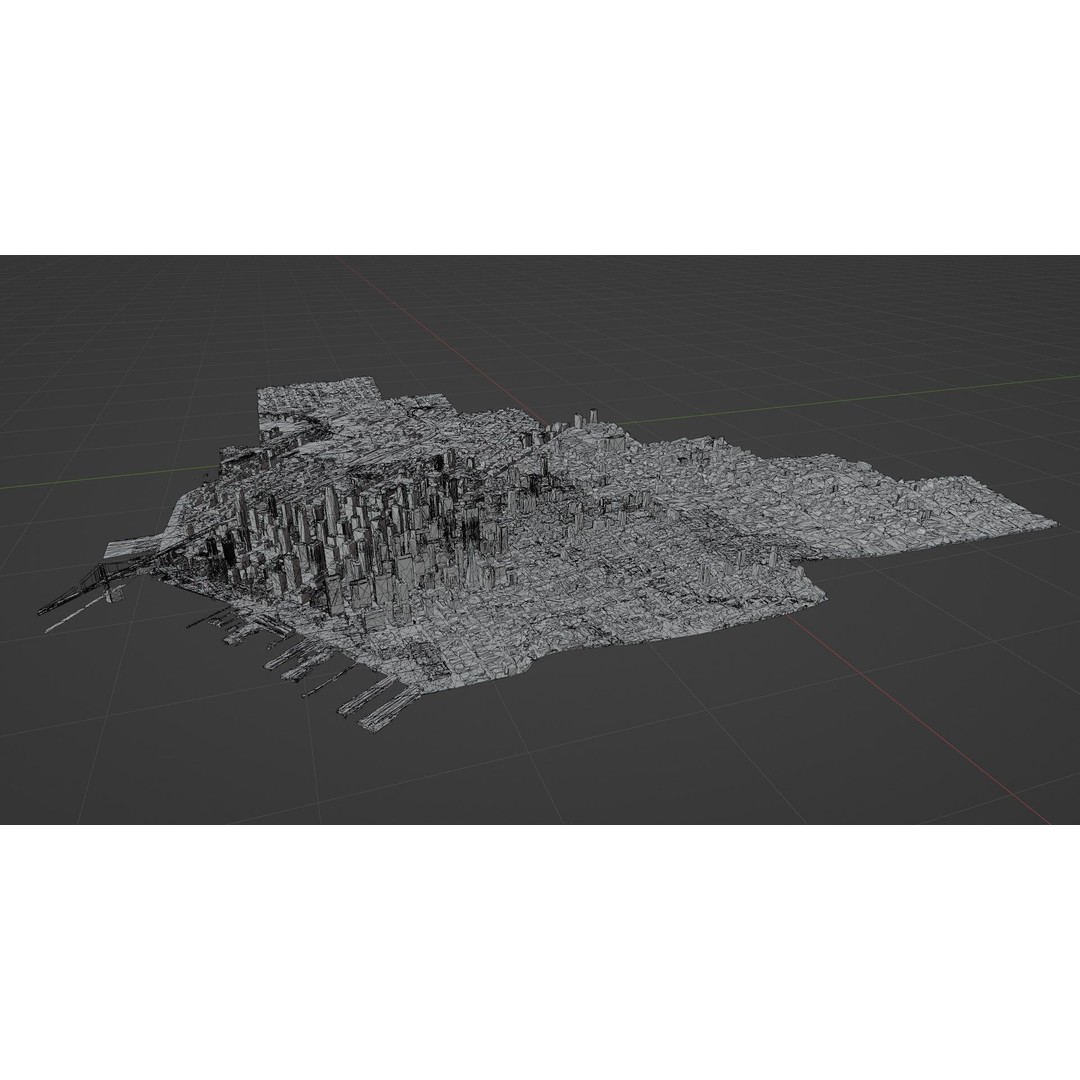 San Francisco City 3D Model – Photogrammetry Cityscape, FBX, OBJ - View 17