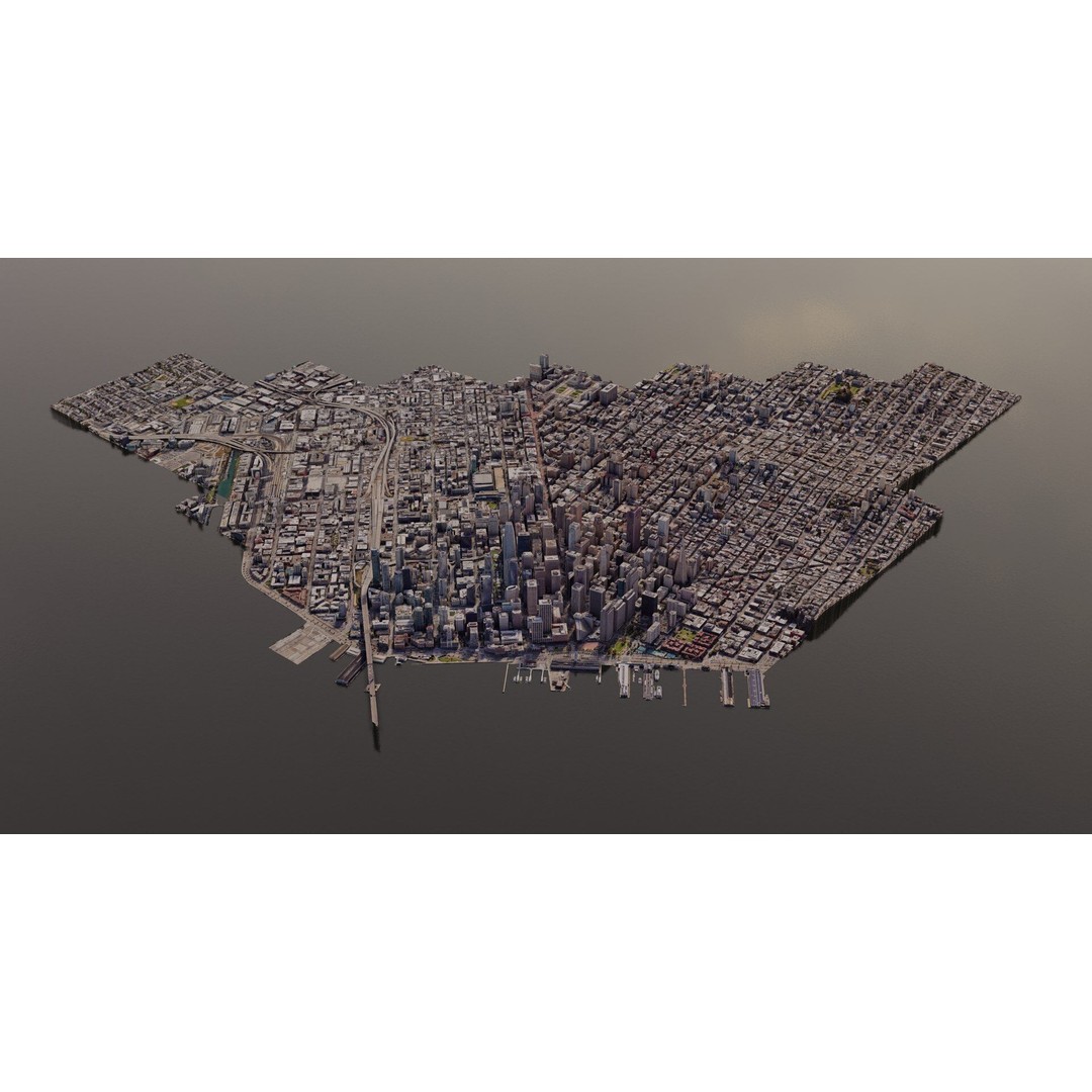 San Francisco City 3D Model – Photogrammetry Cityscape, FBX, OBJ - View 7
