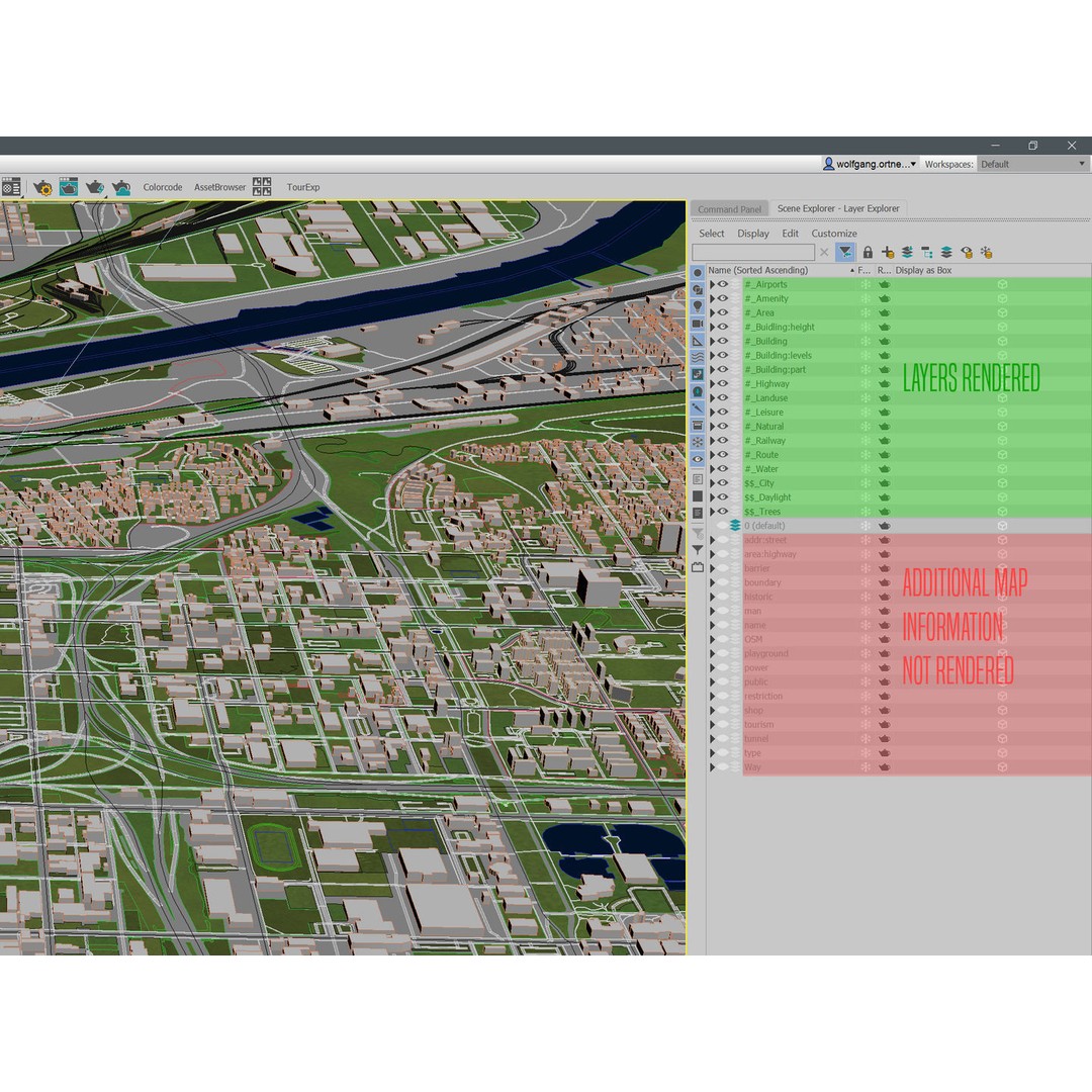 Kansas City 3D City Map 3D Model – Detailed Urban Landscape, FBX, OBJ - View 13