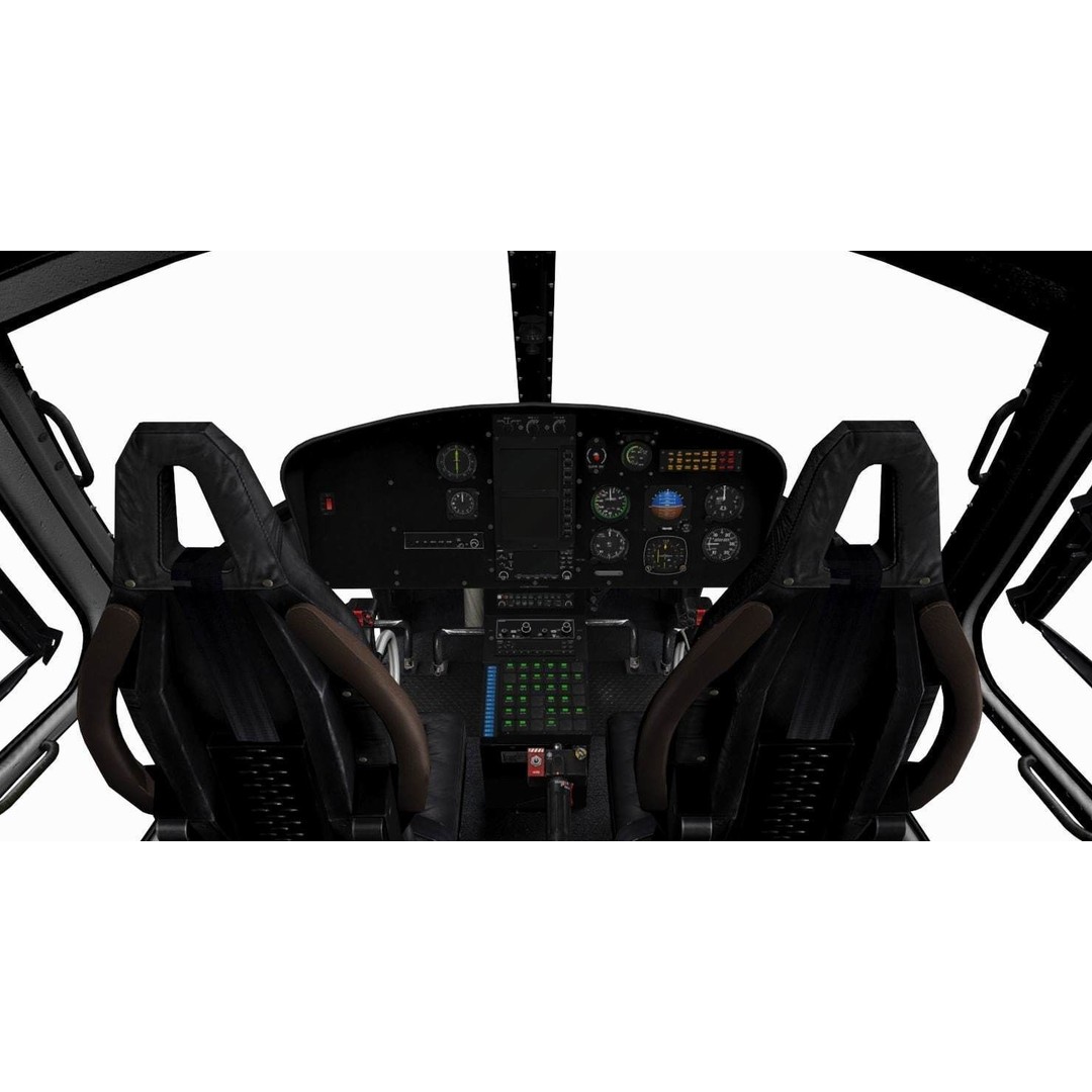 AS350 B3 Ecureuil 3D Model – Low Poly Helicopter with Animated Features - View 31
