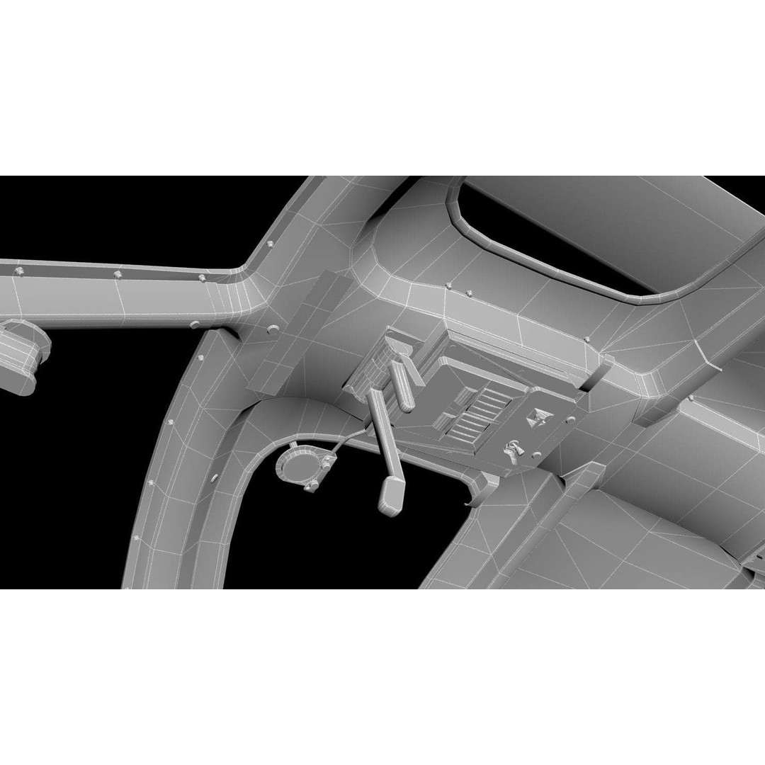 AS350 B3 Ecureuil 3D Model – Low Poly Helicopter with Animated Features - View 49