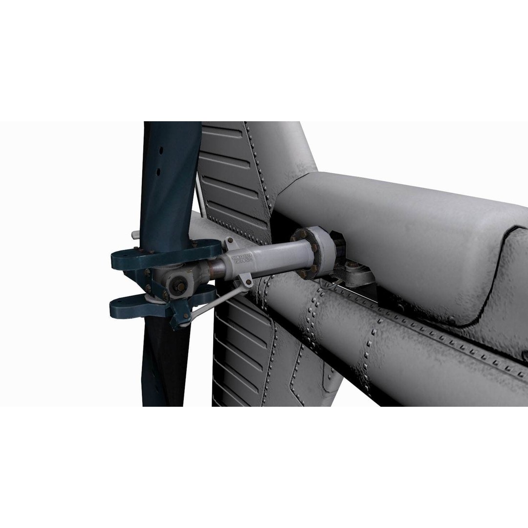 AS350 B3 Ecureuil 3D Model – Low Poly Helicopter with Animated Features - View 5
