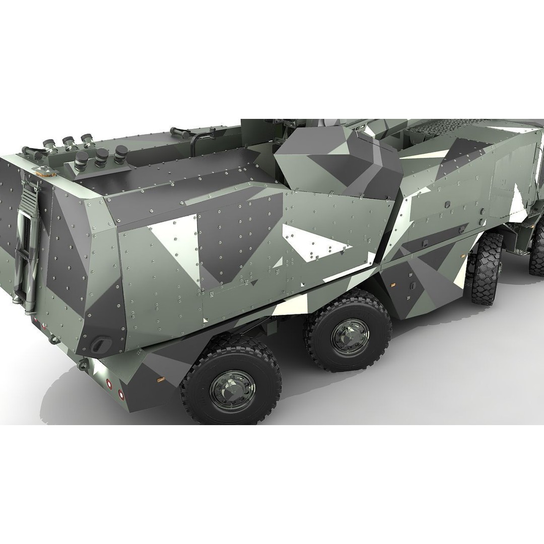 Morana 3D Model – Military Vehicle with Rigging and PBR Textures - View 14