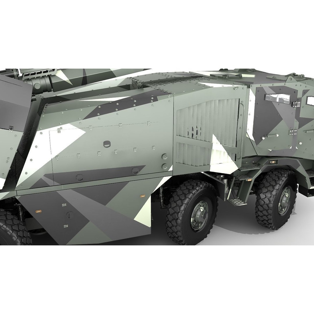 Morana 3D Model – Military Vehicle with Rigging and PBR Textures - View 16
