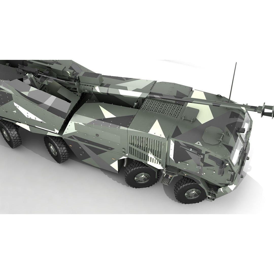 Morana 3D Model – Military Vehicle with Rigging and PBR Textures - View 21