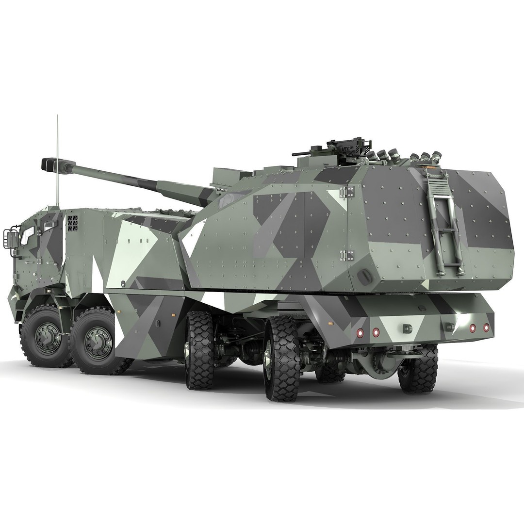 Morana 3D Model – Military Vehicle with Rigging and PBR Textures - View 23