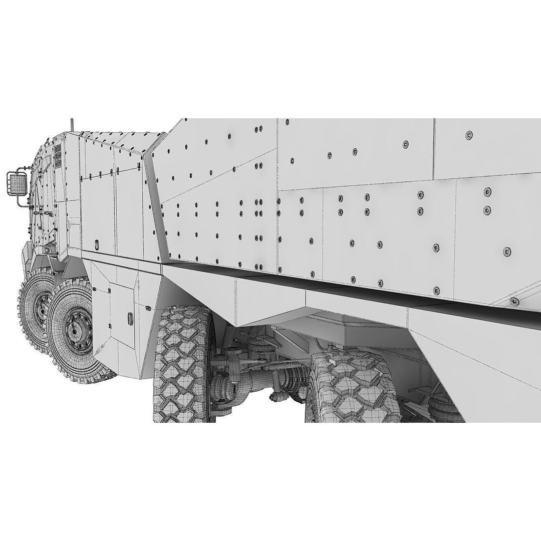 Morana 3D Model – Military Vehicle with Rigging and PBR Textures - View 24
