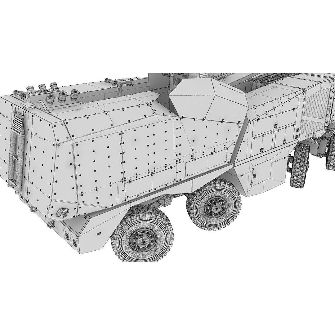 Morana 3D Model – Military Vehicle with Rigging and PBR Textures - View 27