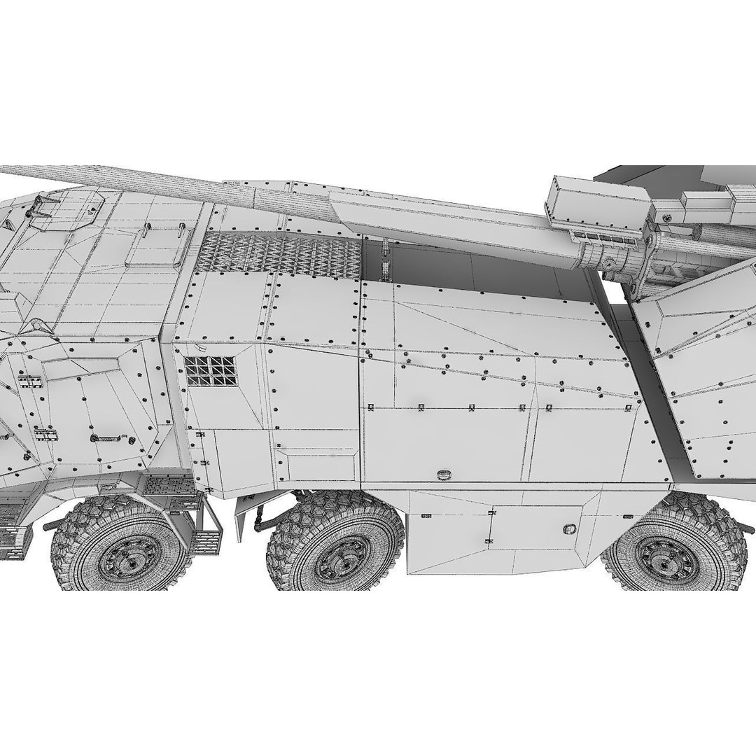 Morana 3D Model – Military Vehicle with Rigging and PBR Textures - View 28