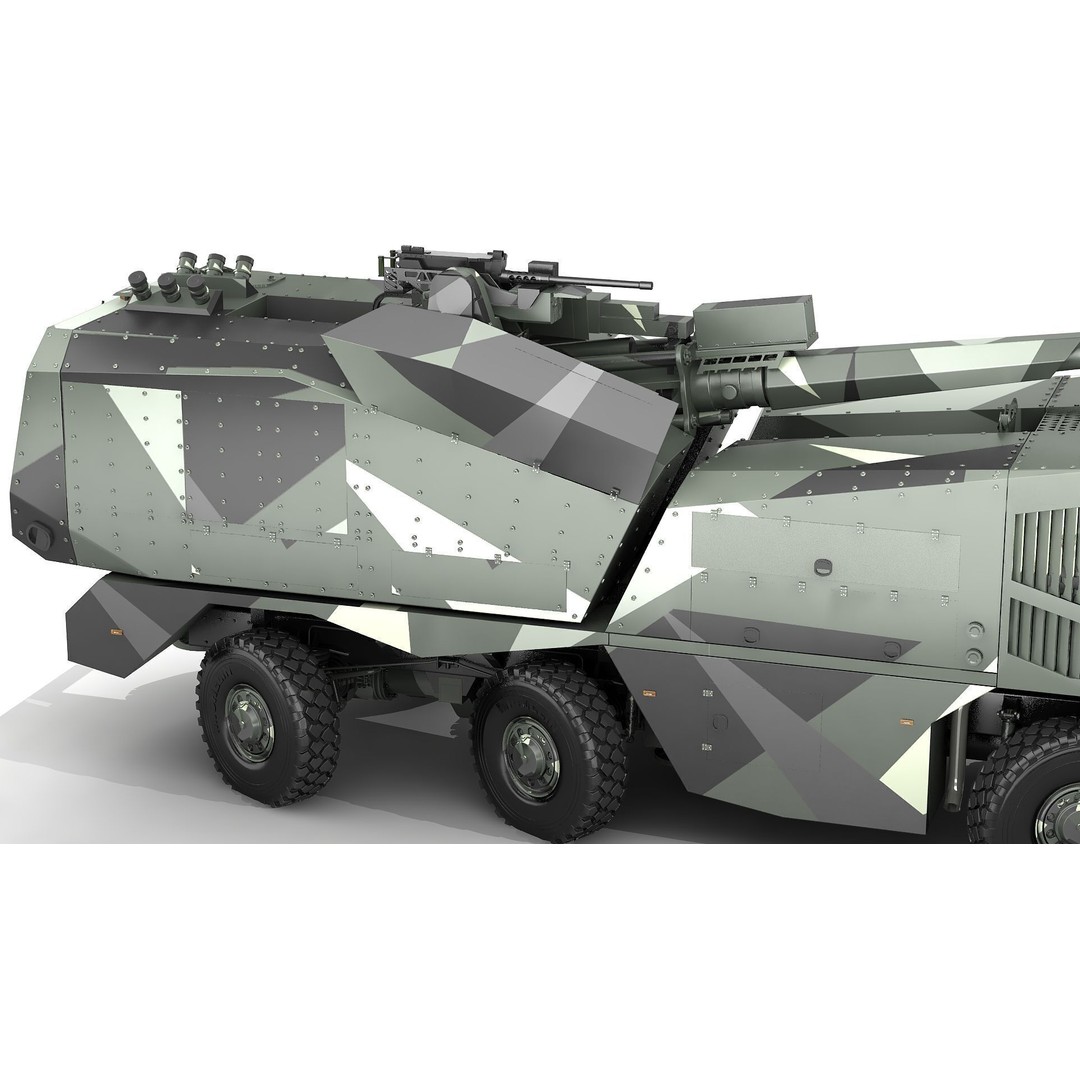 Morana 3D Model – Military Vehicle with Rigging and PBR Textures - View 29