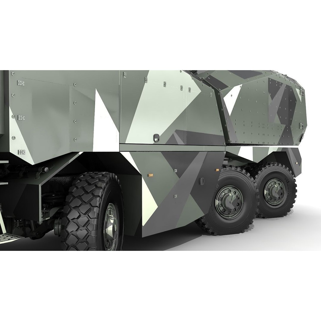Morana 3D Model – Military Vehicle with Rigging and PBR Textures - View 3