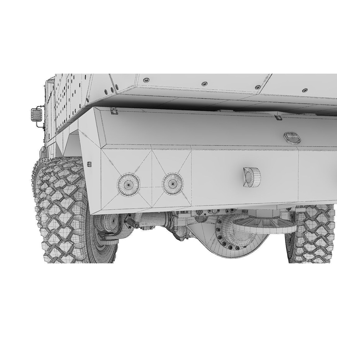 Morana 3D Model – Military Vehicle with Rigging and PBR Textures - View 30