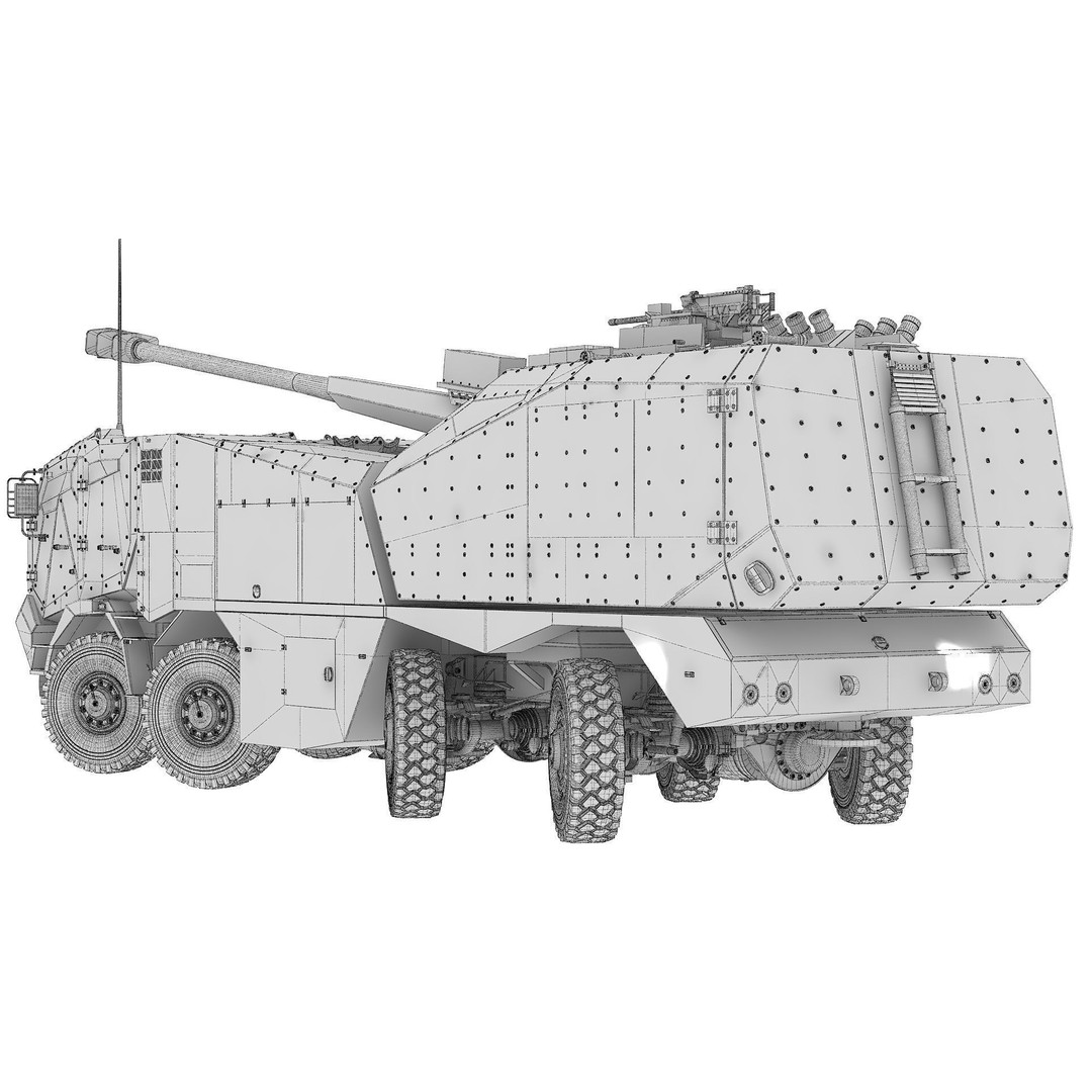 Morana 3D Model – Military Vehicle with Rigging and PBR Textures - View 31