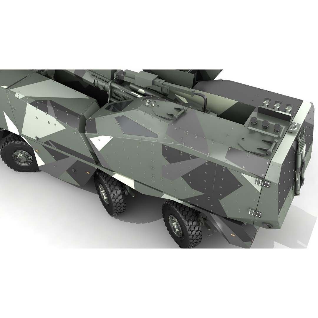 Morana 3D Model – Military Vehicle with Rigging and PBR Textures - View 33