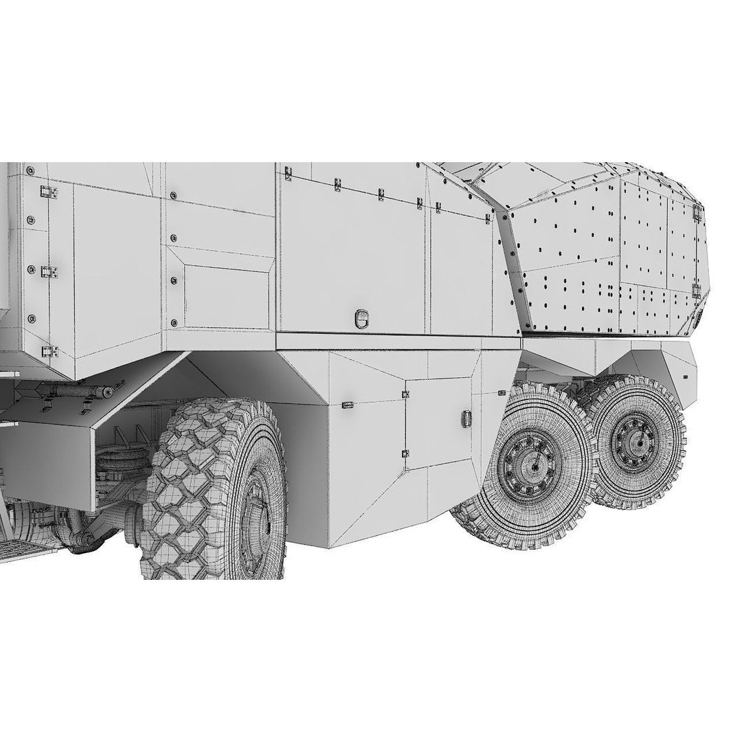 Morana 3D Model – Military Vehicle with Rigging and PBR Textures - View 35