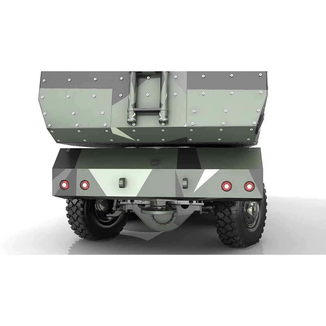 Morana 3D Model – Military Vehicle with Rigging and PBR Textures - View 39