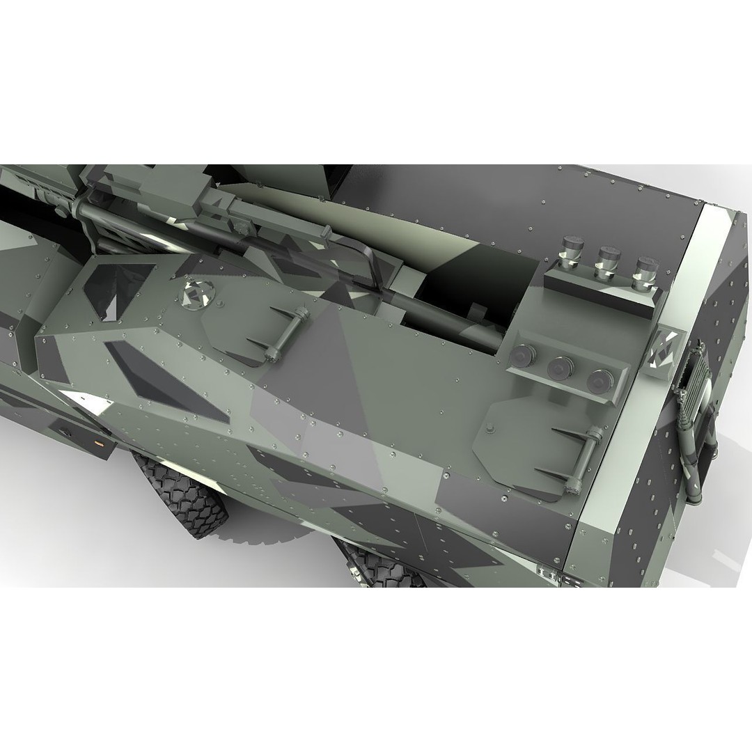 Morana 3D Model – Military Vehicle with Rigging and PBR Textures - View 4