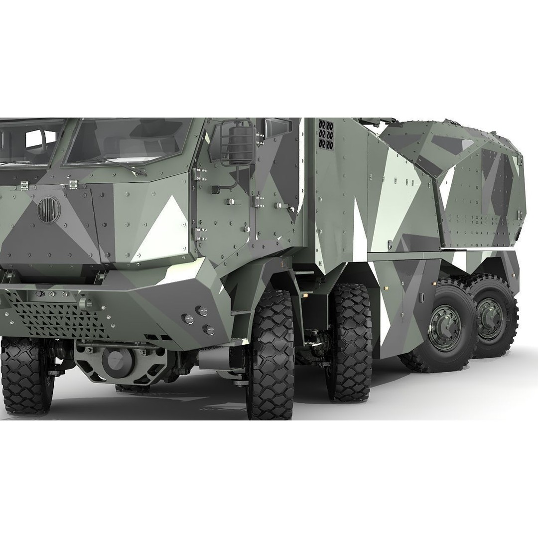 Morana 3D Model – Military Vehicle with Rigging and PBR Textures - View 40