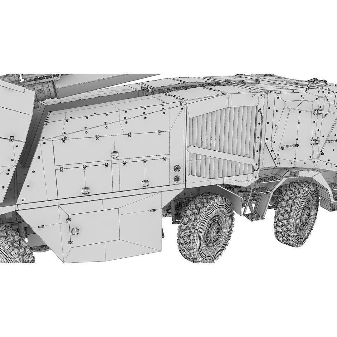 Morana 3D Model – Military Vehicle with Rigging and PBR Textures - View 44