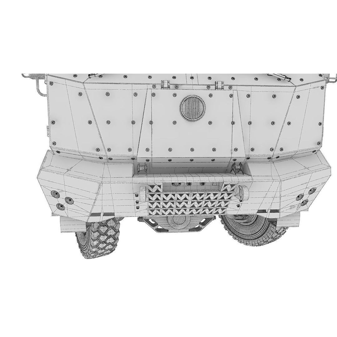 Morana 3D Model – Military Vehicle with Rigging and PBR Textures - View 45