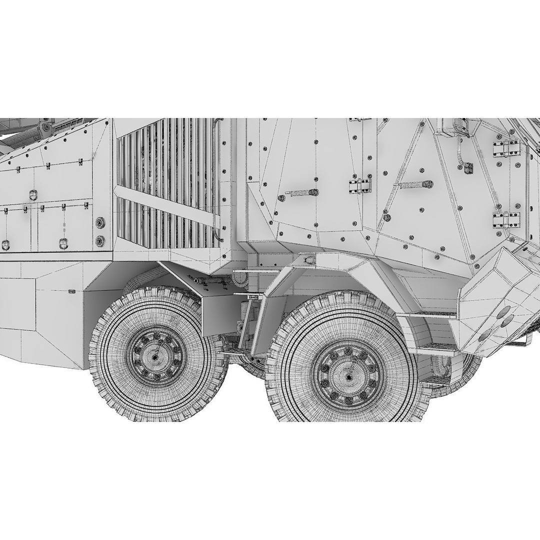 Morana 3D Model – Military Vehicle with Rigging and PBR Textures - View 49