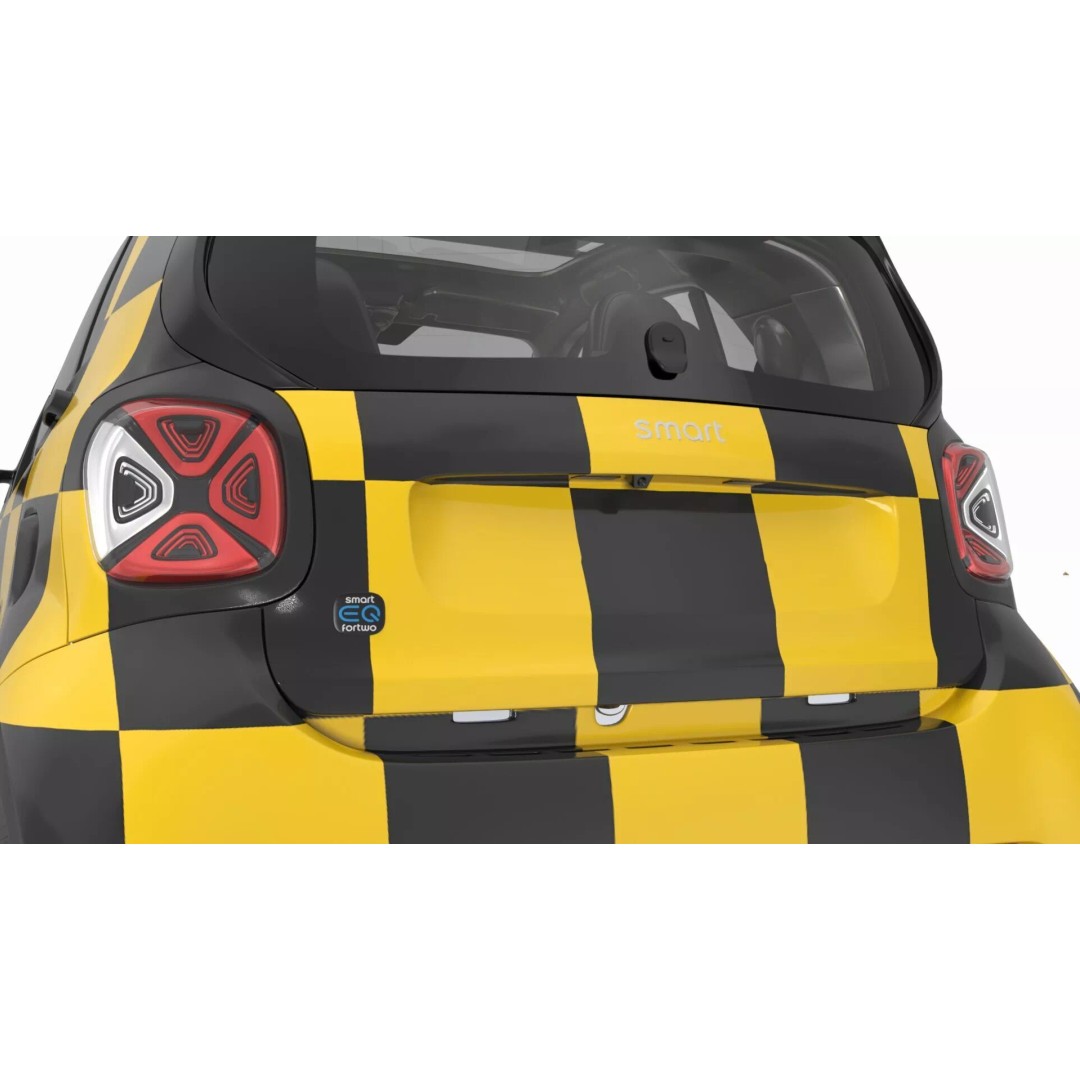 Smart Car Follow Me 3D Model – Simplified Airport Vehicle, PBR Textures - View 12