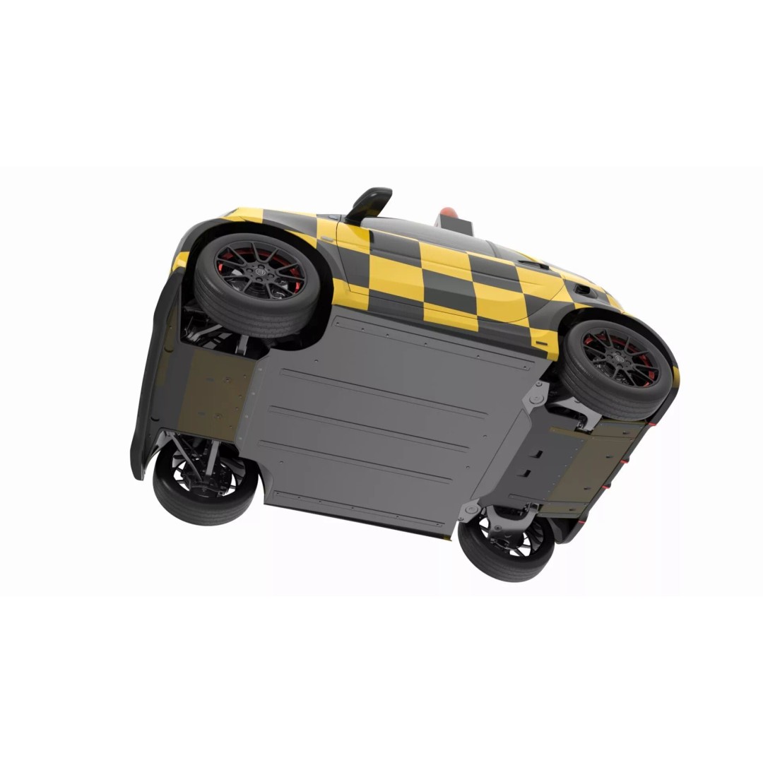 Smart Car Follow Me 3D Model – Simplified Airport Vehicle, PBR Textures - View 9