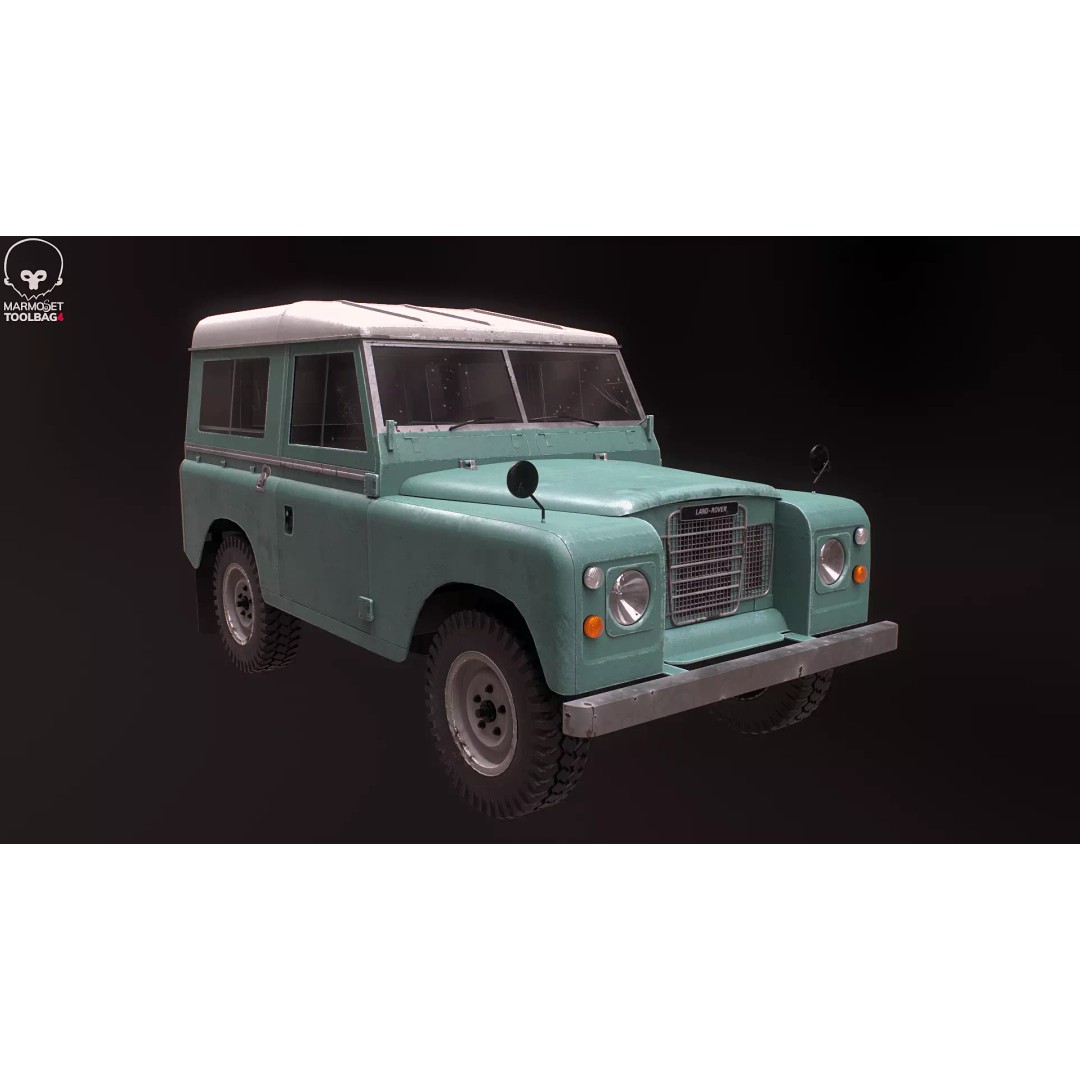Land Rover Series III Short Wheelbase 3D Model – Classic SUV, PBR Textures, FBX - View 10