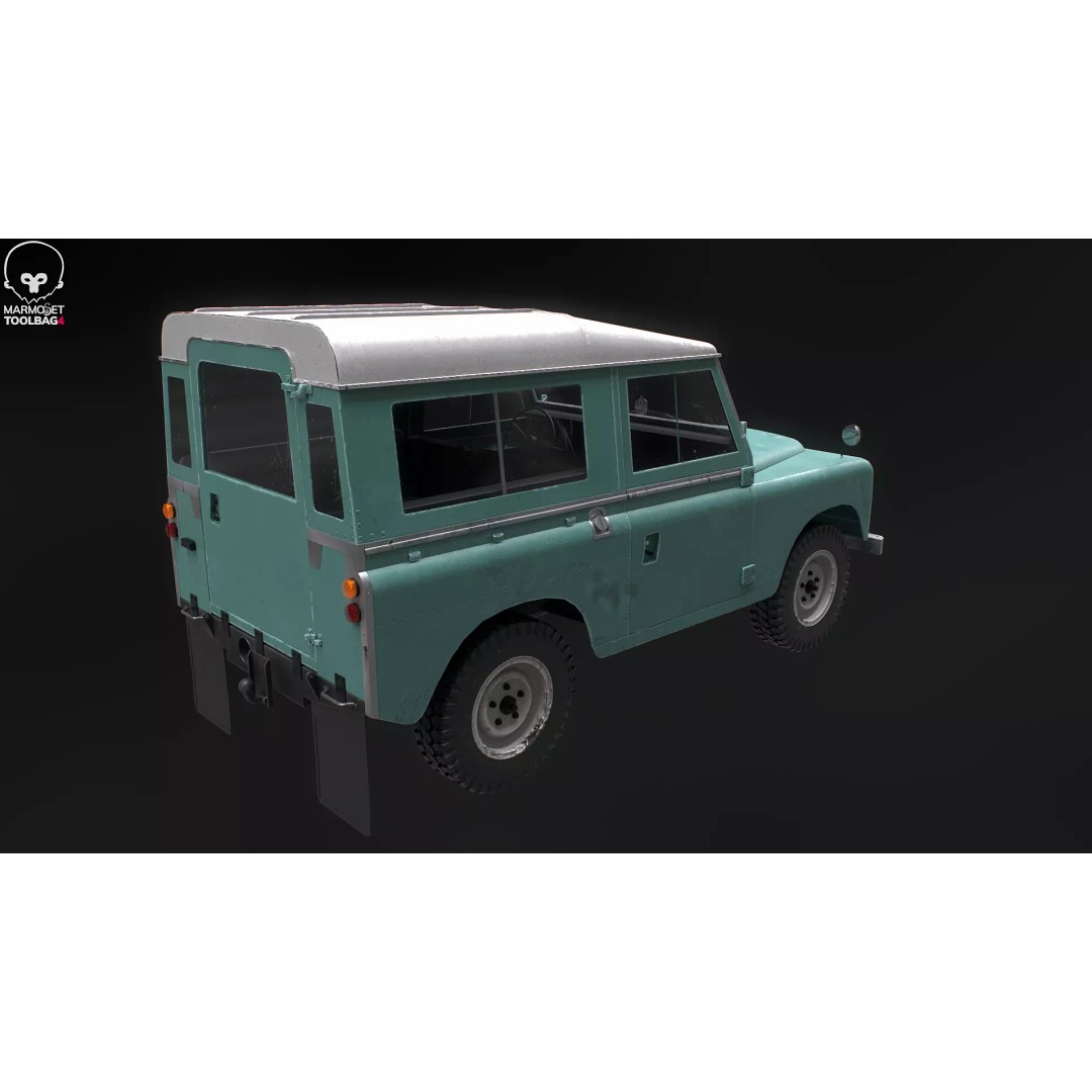 Land Rover Series III Short Wheelbase 3D Model – Classic SUV, PBR Textures, FBX - View 11
