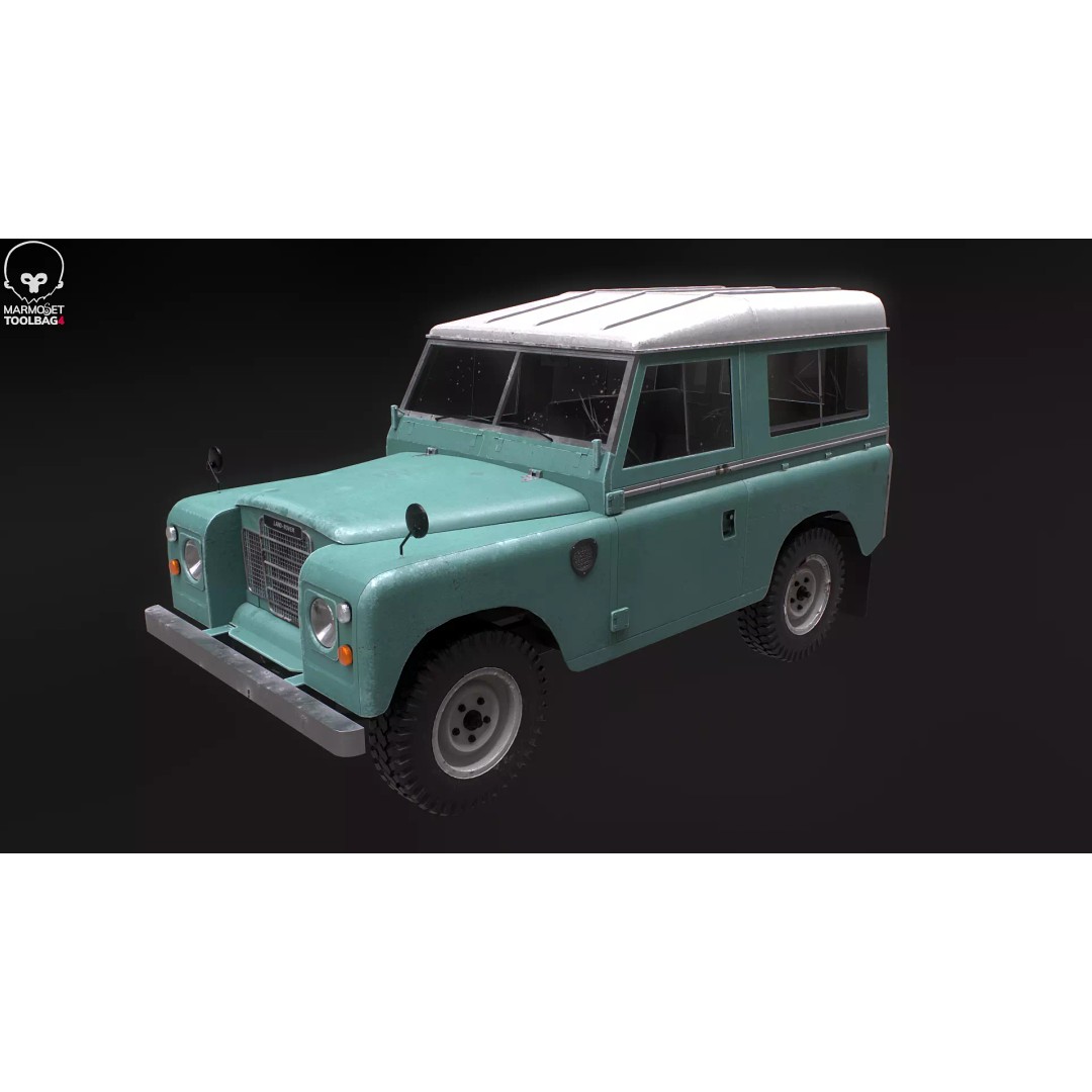 Land Rover Series III Short Wheelbase 3D Model – Classic SUV, PBR Textures, FBX - View 12