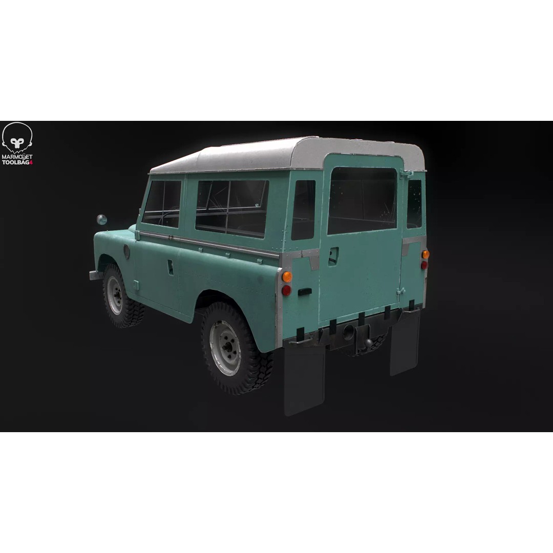Land Rover Series III Short Wheelbase 3D Model – Classic SUV, PBR Textures, FBX - View 13