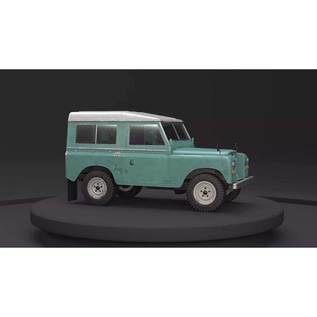 Land Rover Series III Short Wheelbase 3D Model – Classic SUV, PBR Textures, FBX - View 19