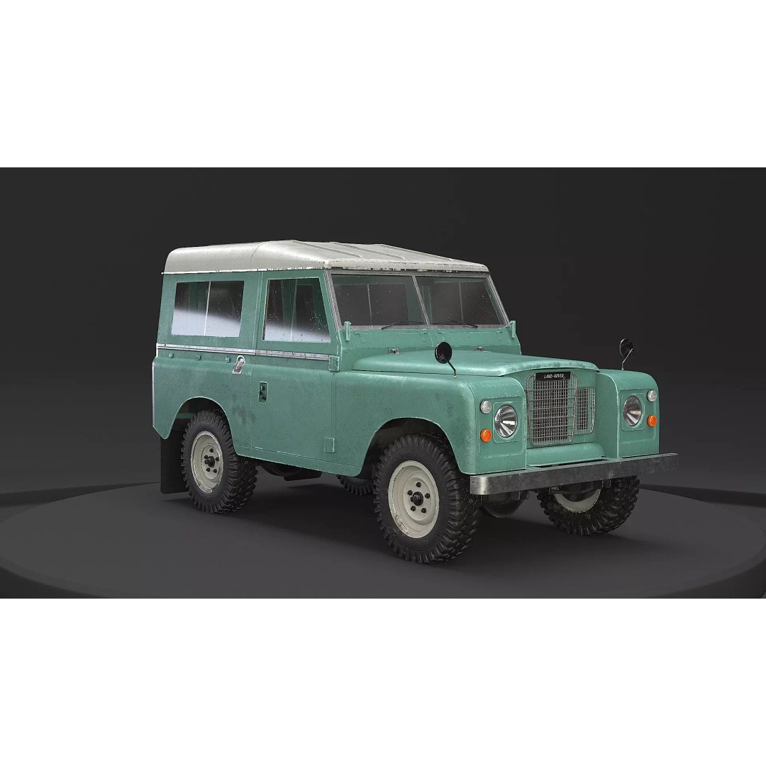 Land Rover Series III Short Wheelbase 3D Model – Classic SUV, PBR Textures, FBX - View 2