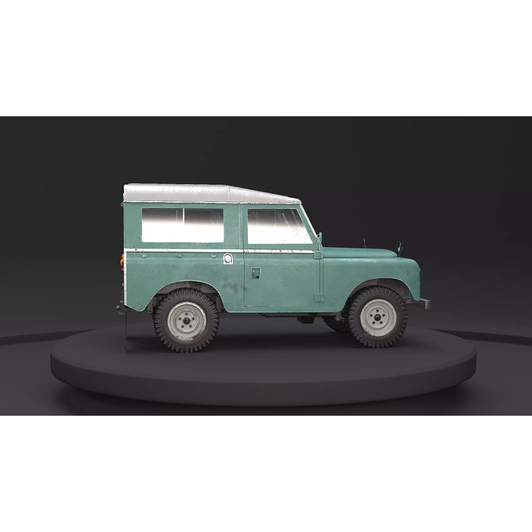 Land Rover Series III Short Wheelbase 3D Model – Classic SUV, PBR Textures, FBX - View 20