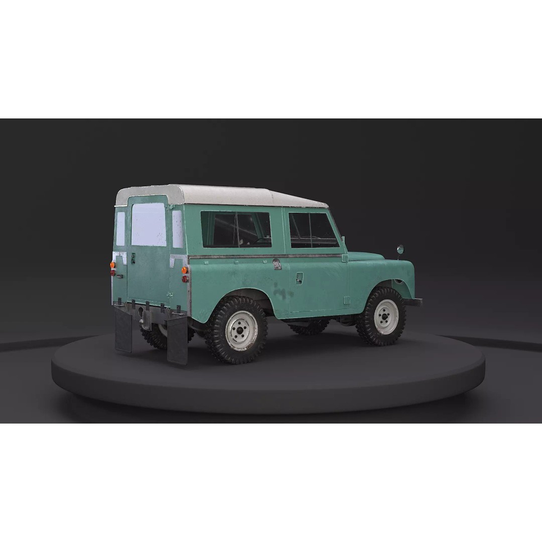 Land Rover Series III Short Wheelbase 3D Model – Classic SUV, PBR Textures, FBX - View 21