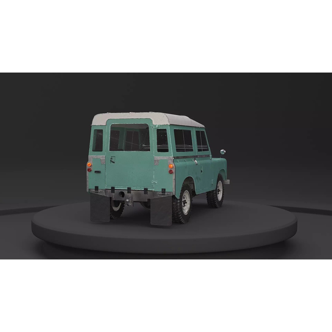 Land Rover Series III Short Wheelbase 3D Model – Classic SUV, PBR Textures, FBX - View 22