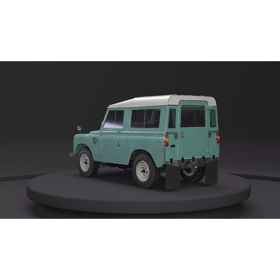 Land Rover Series III Short Wheelbase 3D Model – Classic SUV, PBR Textures, FBX - View 24