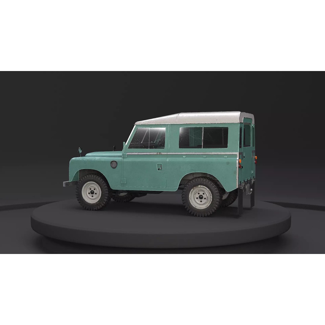 Land Rover Series III Short Wheelbase 3D Model – Classic SUV, PBR Textures, FBX - View 25
