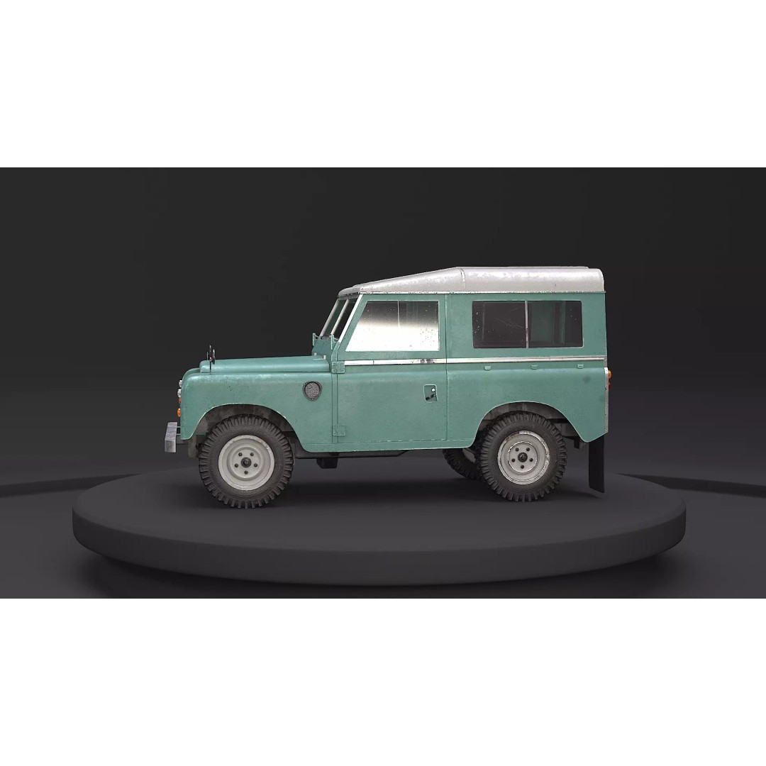 Land Rover Series III Short Wheelbase 3D Model – Classic SUV, PBR Textures, FBX - View 26