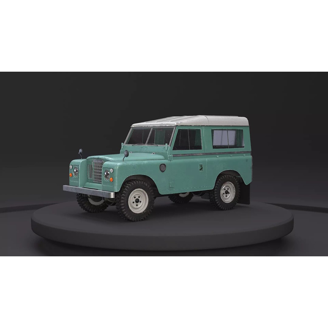 Land Rover Series III Short Wheelbase 3D Model – Classic SUV, PBR Textures, FBX - View 27