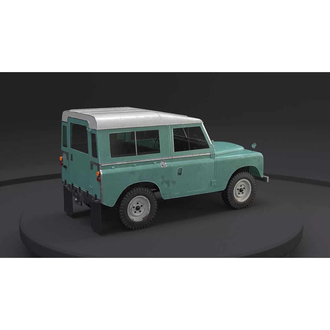 Land Rover Series III Short Wheelbase 3D Model – Classic SUV, PBR Textures, FBX - View 5