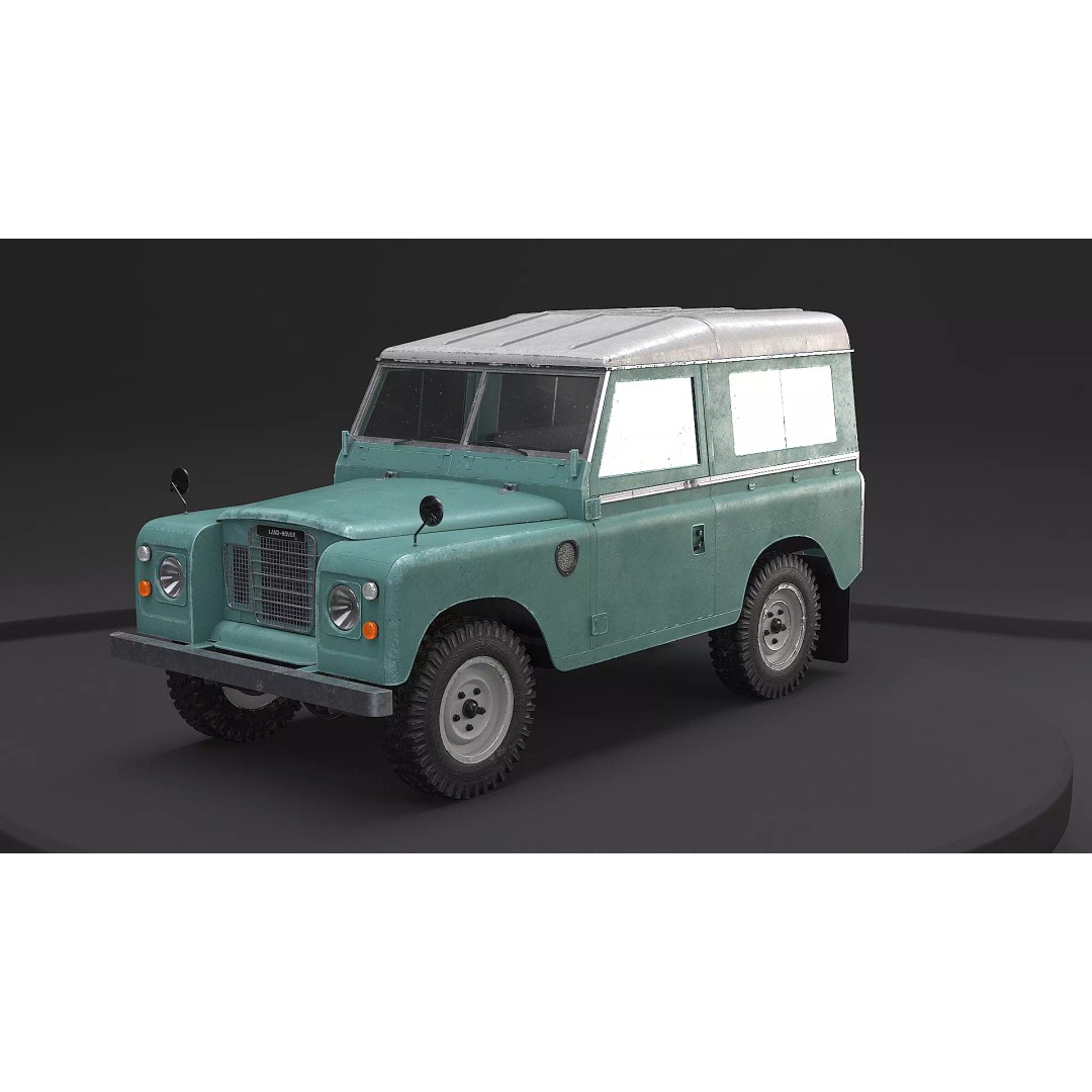 Land Rover Series III Short Wheelbase 3D Model – Classic SUV, PBR Textures, FBX - View 6